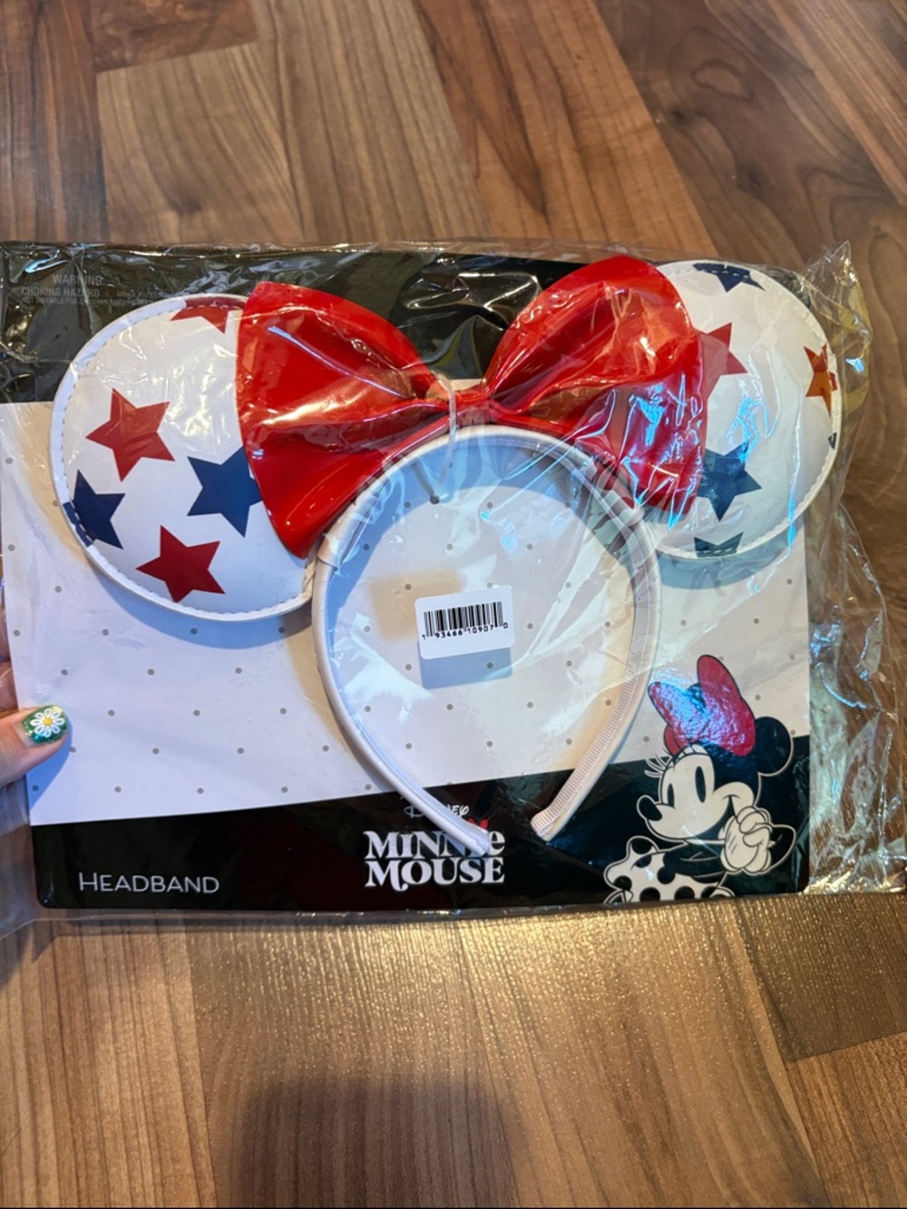 New patriotic Minnie Mouse headband with ears